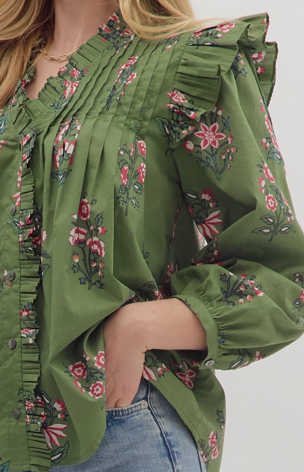 mary margaret floral blouse