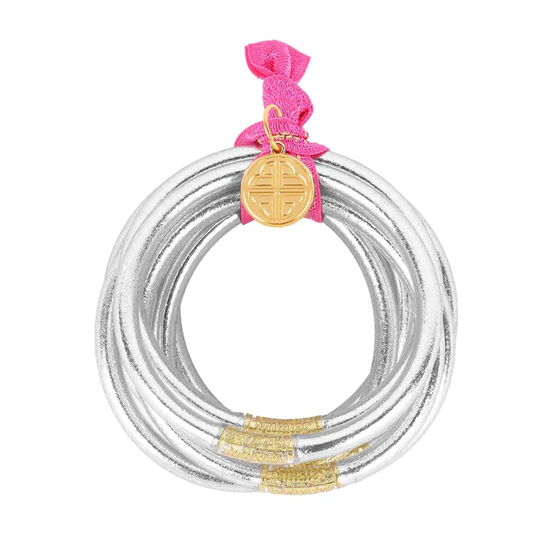 silver all weather bangles awb serenity prayer