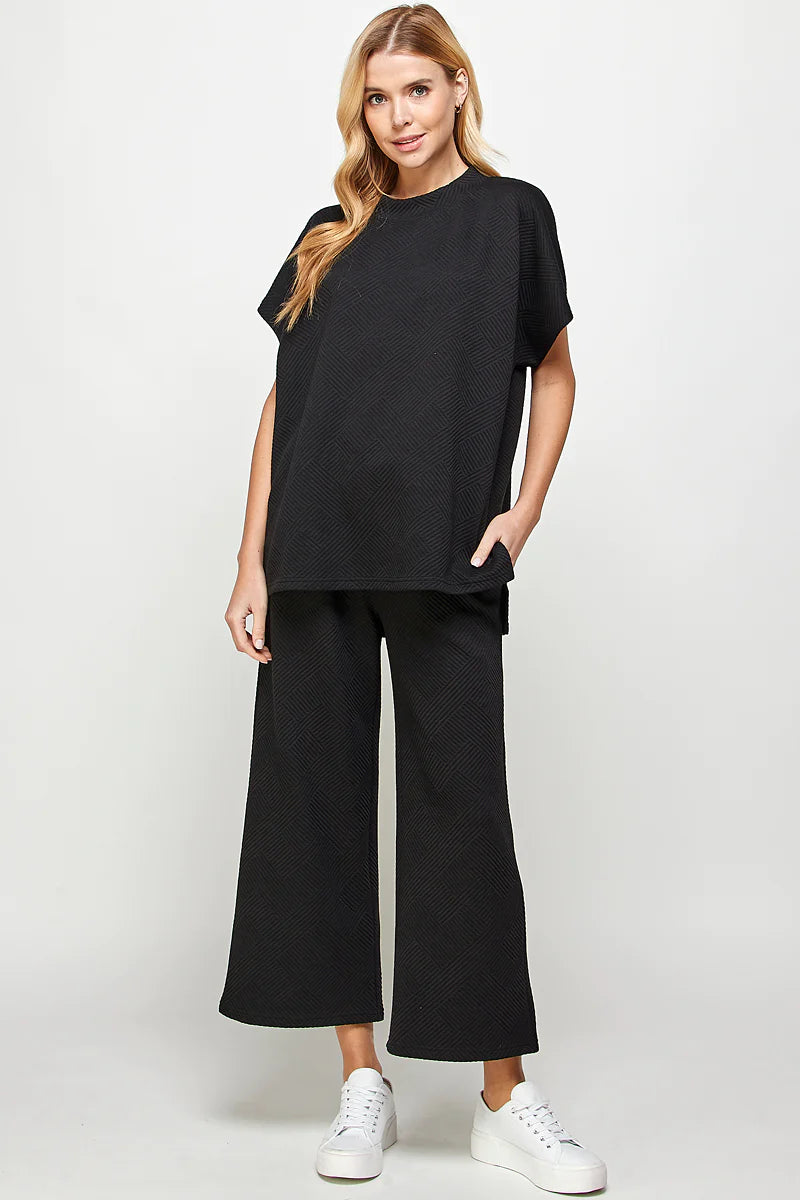 hamptons textured knit tunic tee
