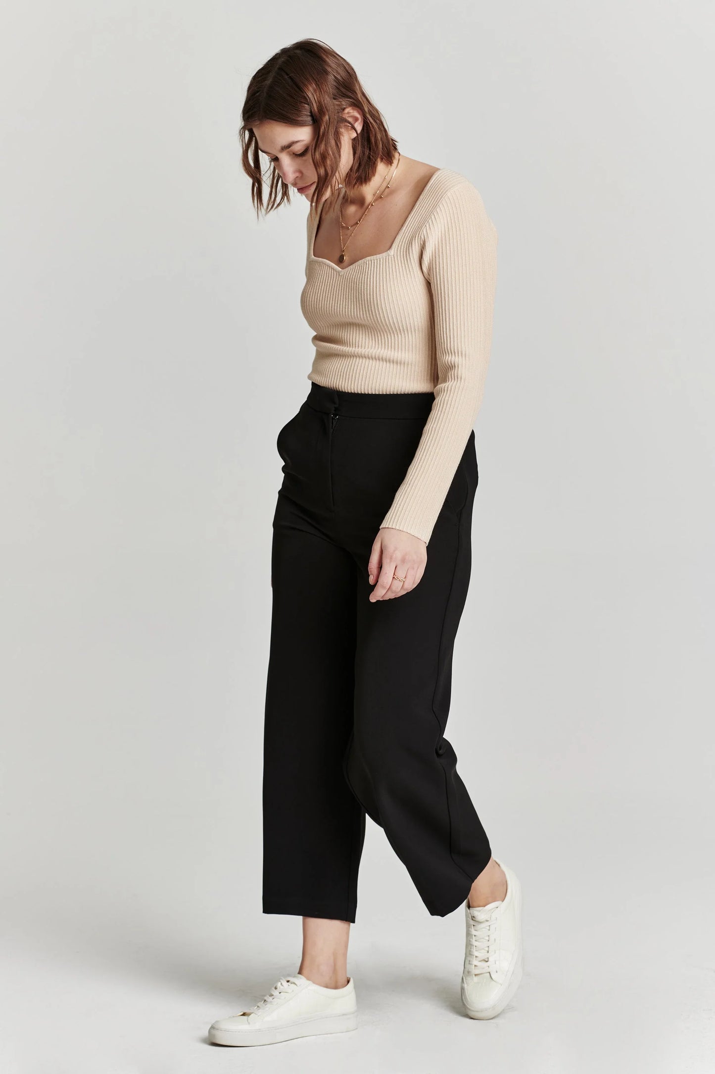 denali high rise wide leg crop pant