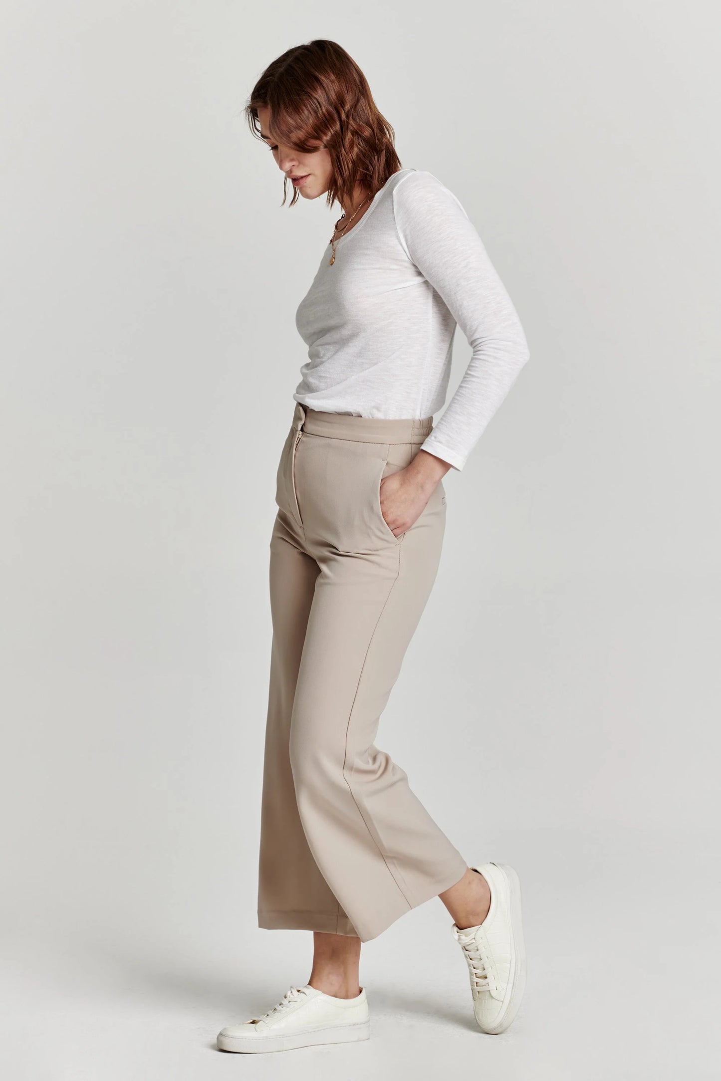 denali high rise wide leg crop pant