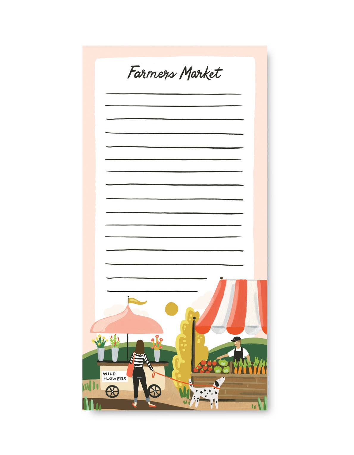 Farmers Market Magnetic List Notepad