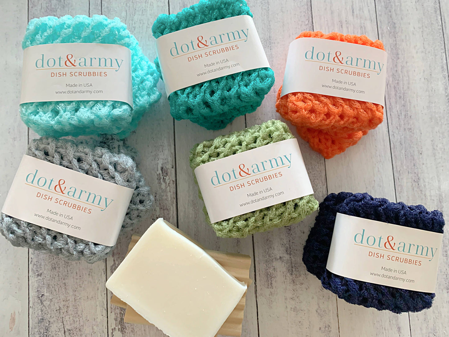 Dish Scrubbies, set of two: Atlantic