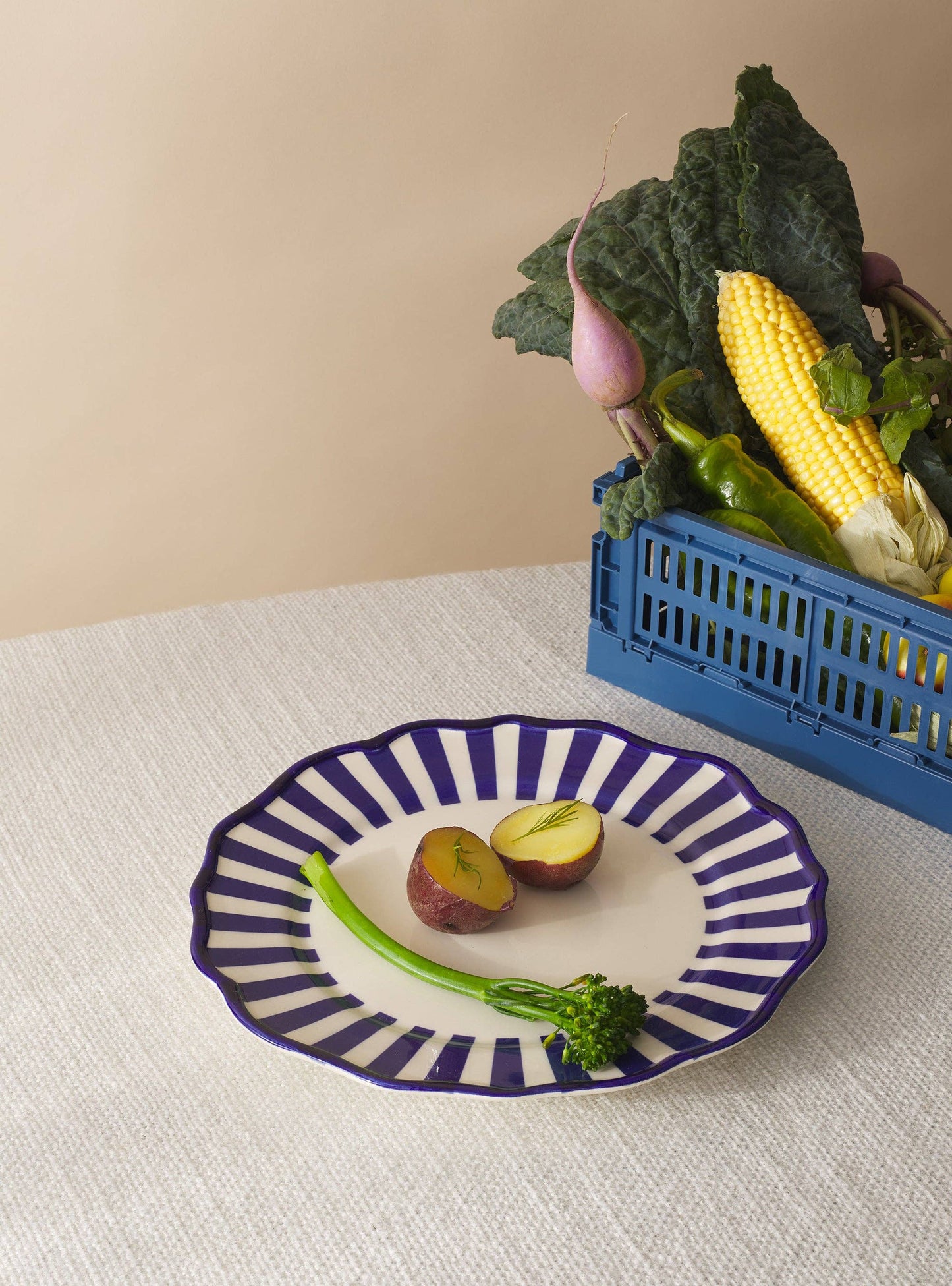 Riviera Striped Dinner Plate 10.5"