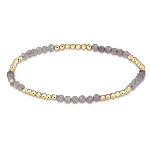 blissful pattern 2.5mm bead bracelet labradorite