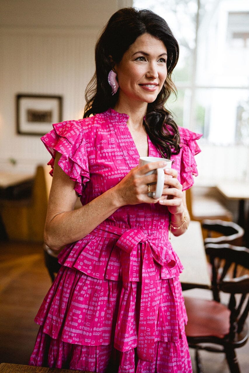 delilah ruffle dress