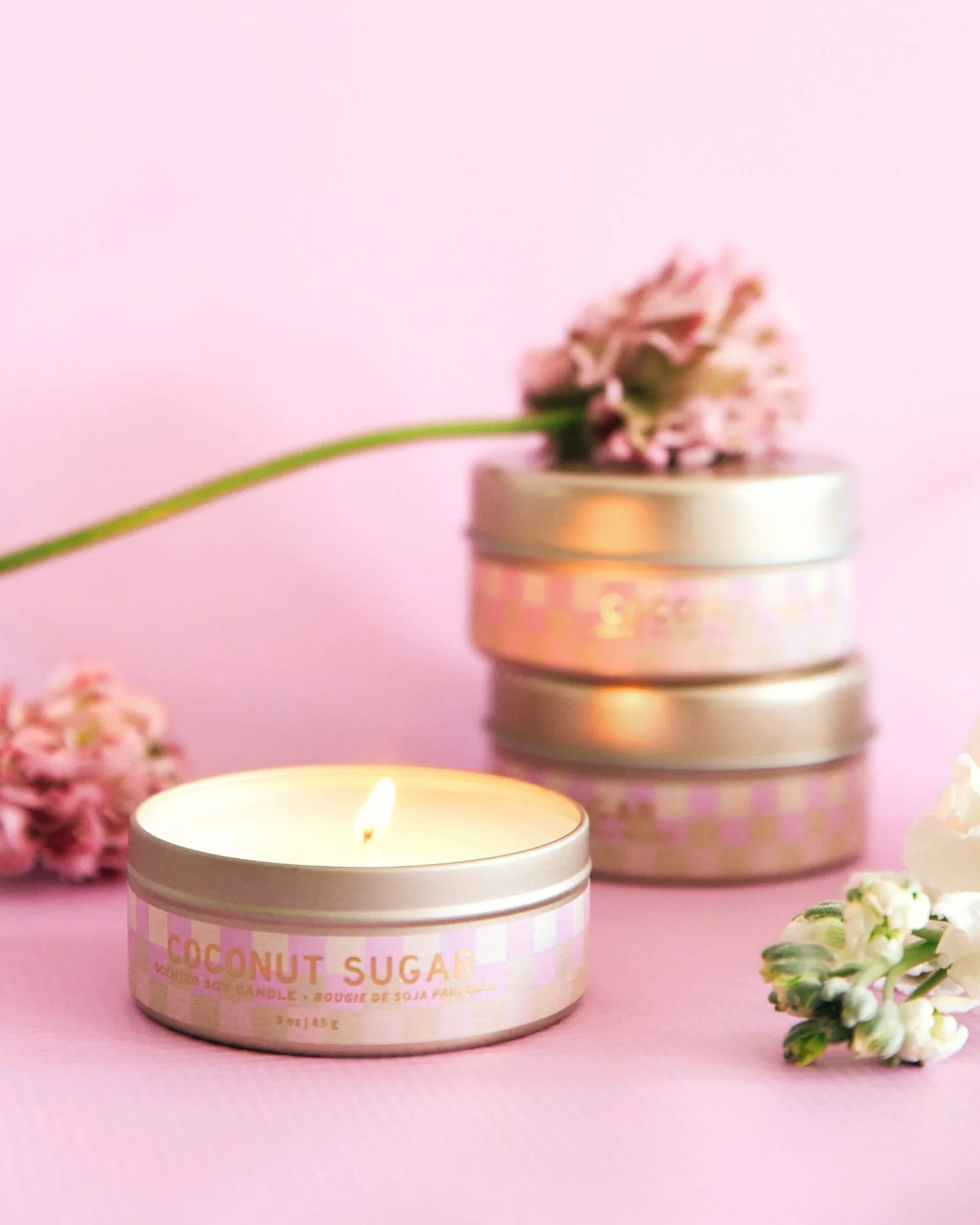 coconut sugar tin candle