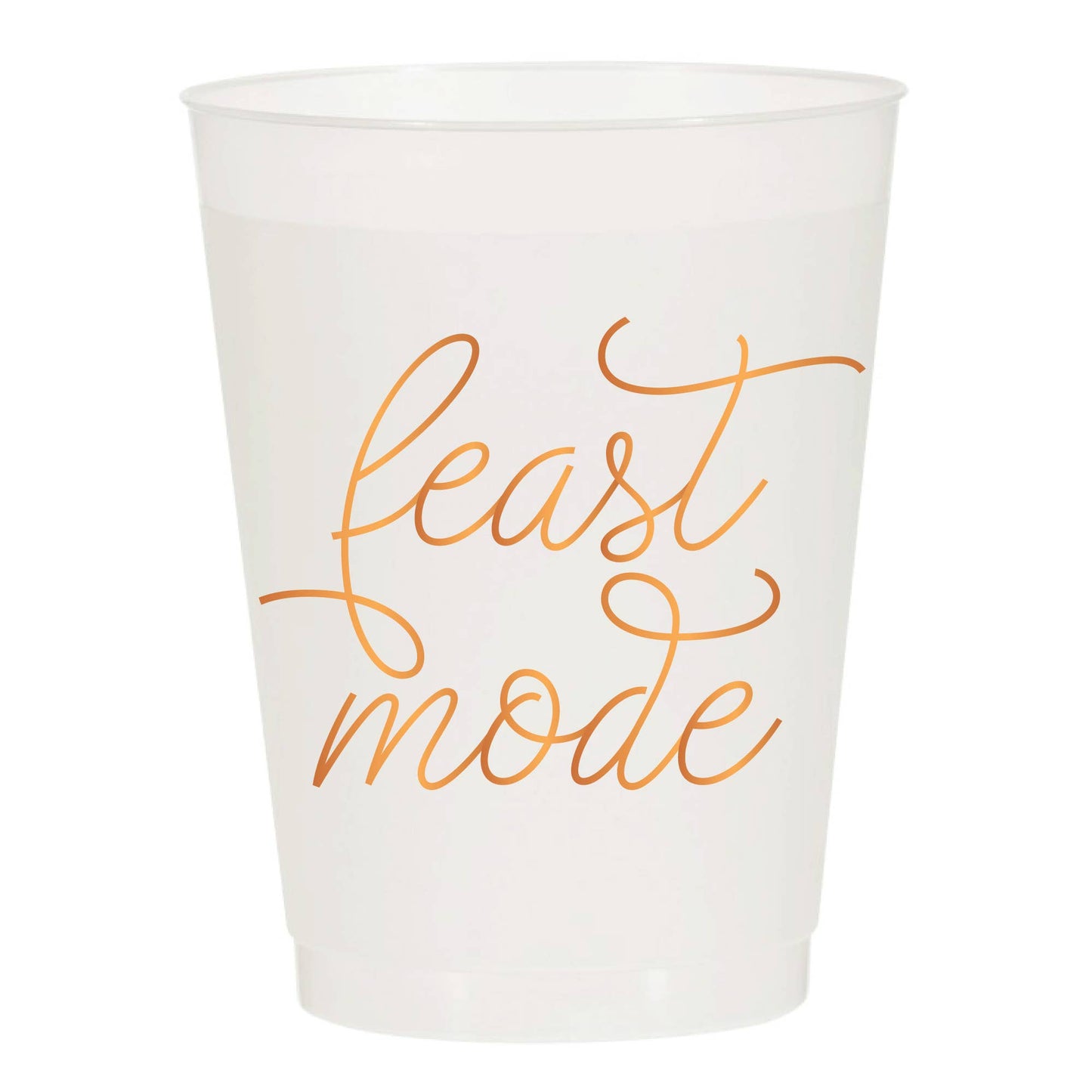 Feast Mode Thanksgiving Frosted Cups - Fall: Pack of 6