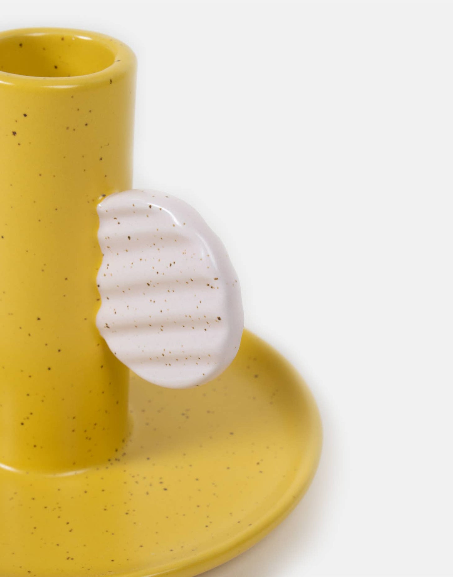 Mustard/Lilac Candle Holder
