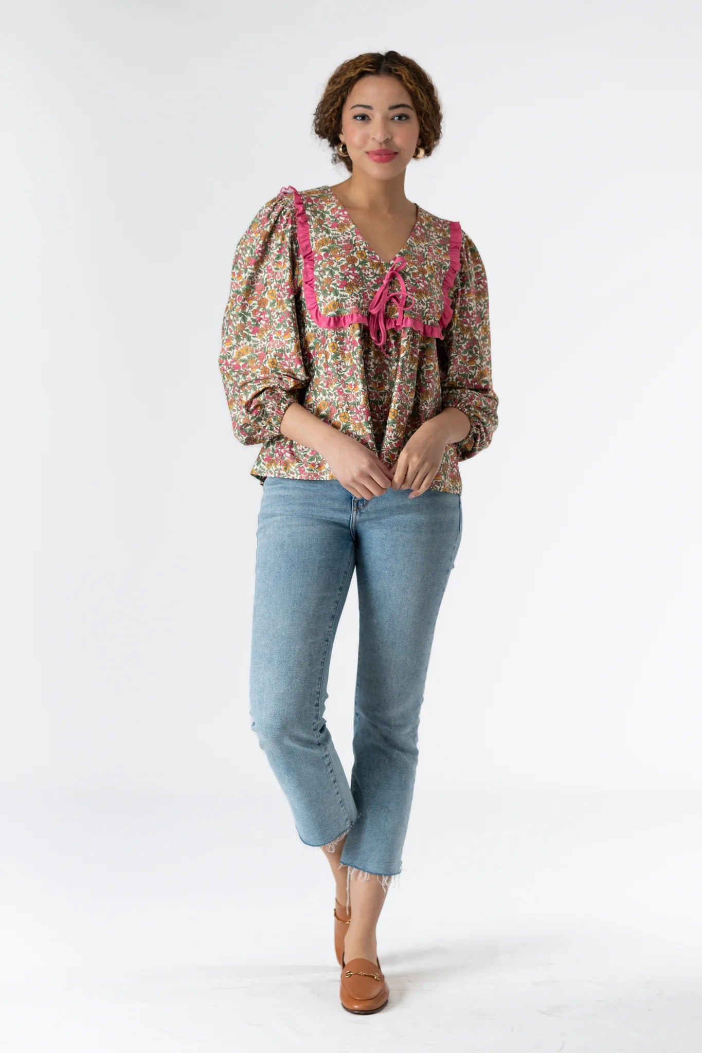 lumi blouse coriander crush