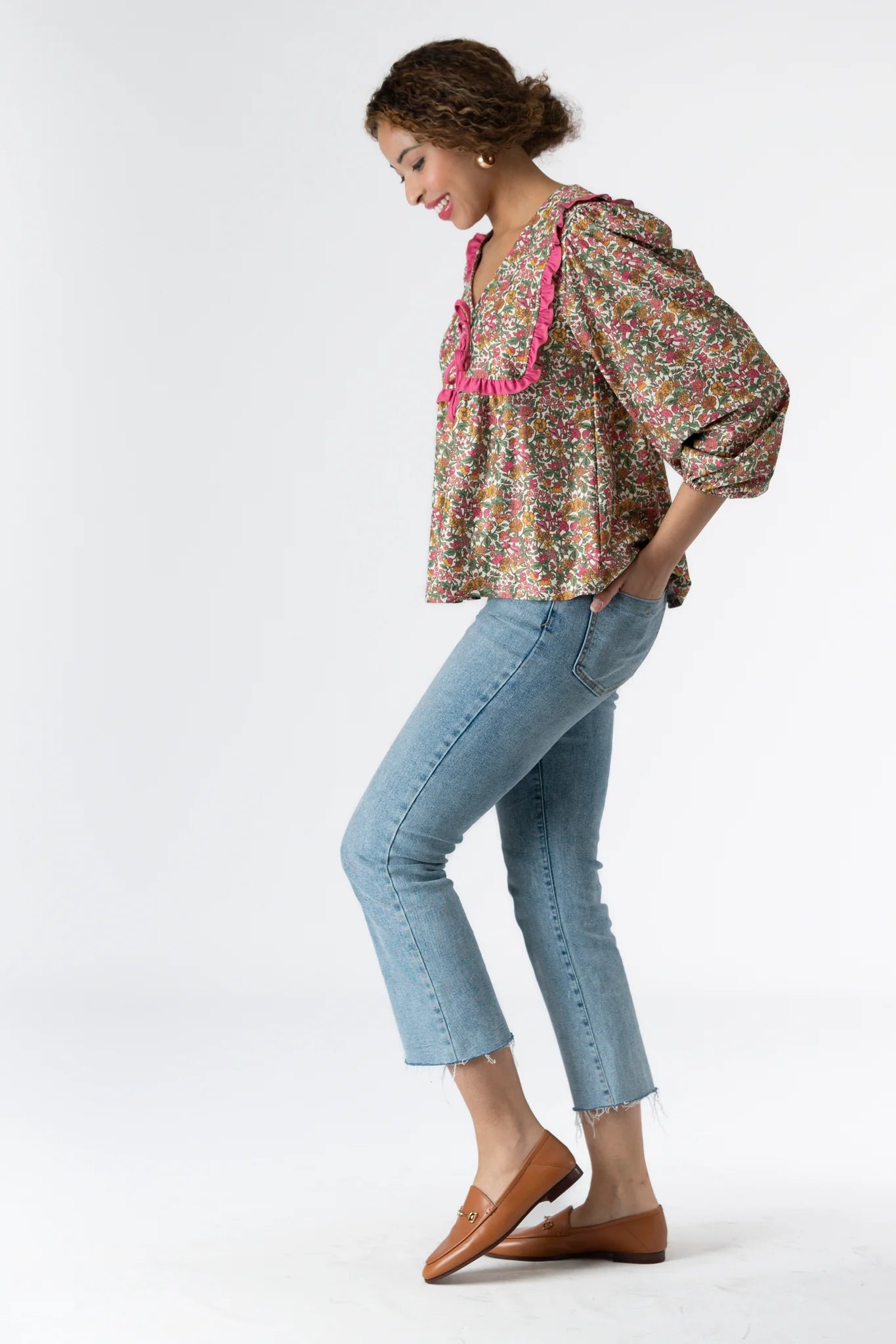 lumi blouse coriander crush