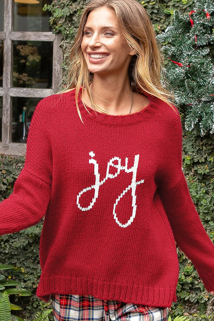 joy to the world crew sweater