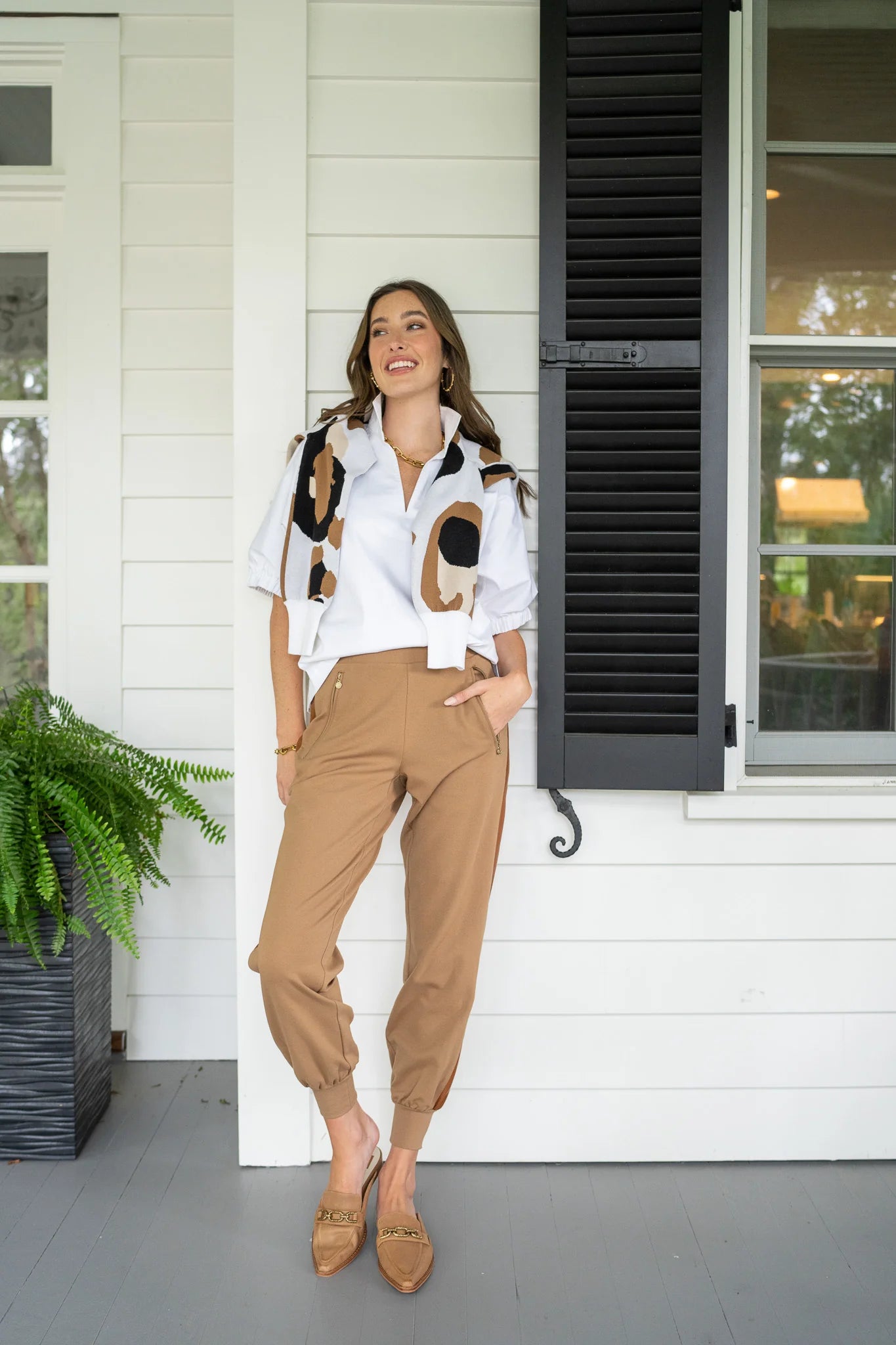 julia sweater classic spot cheetah