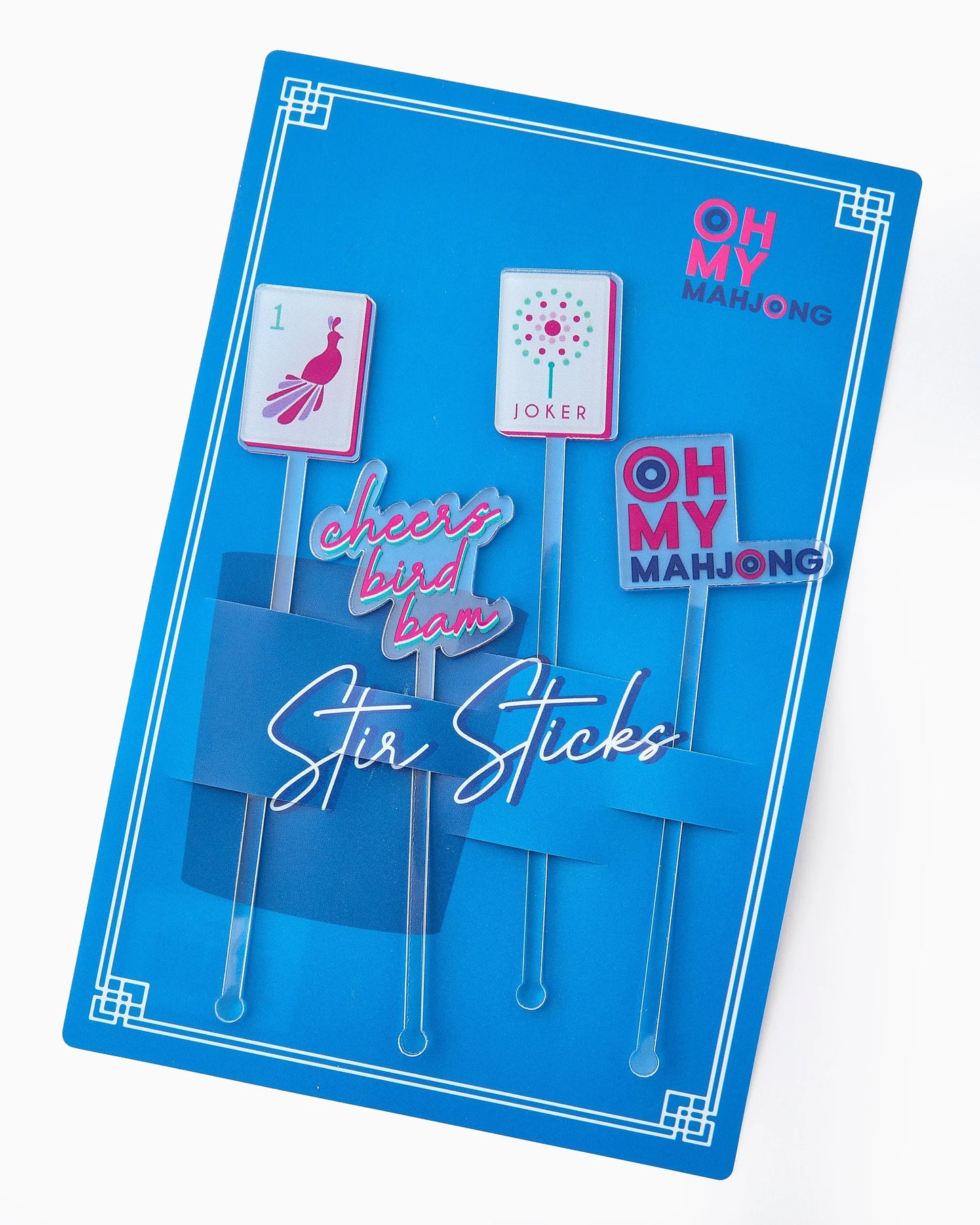 og acrylic cocktail stir sticks
