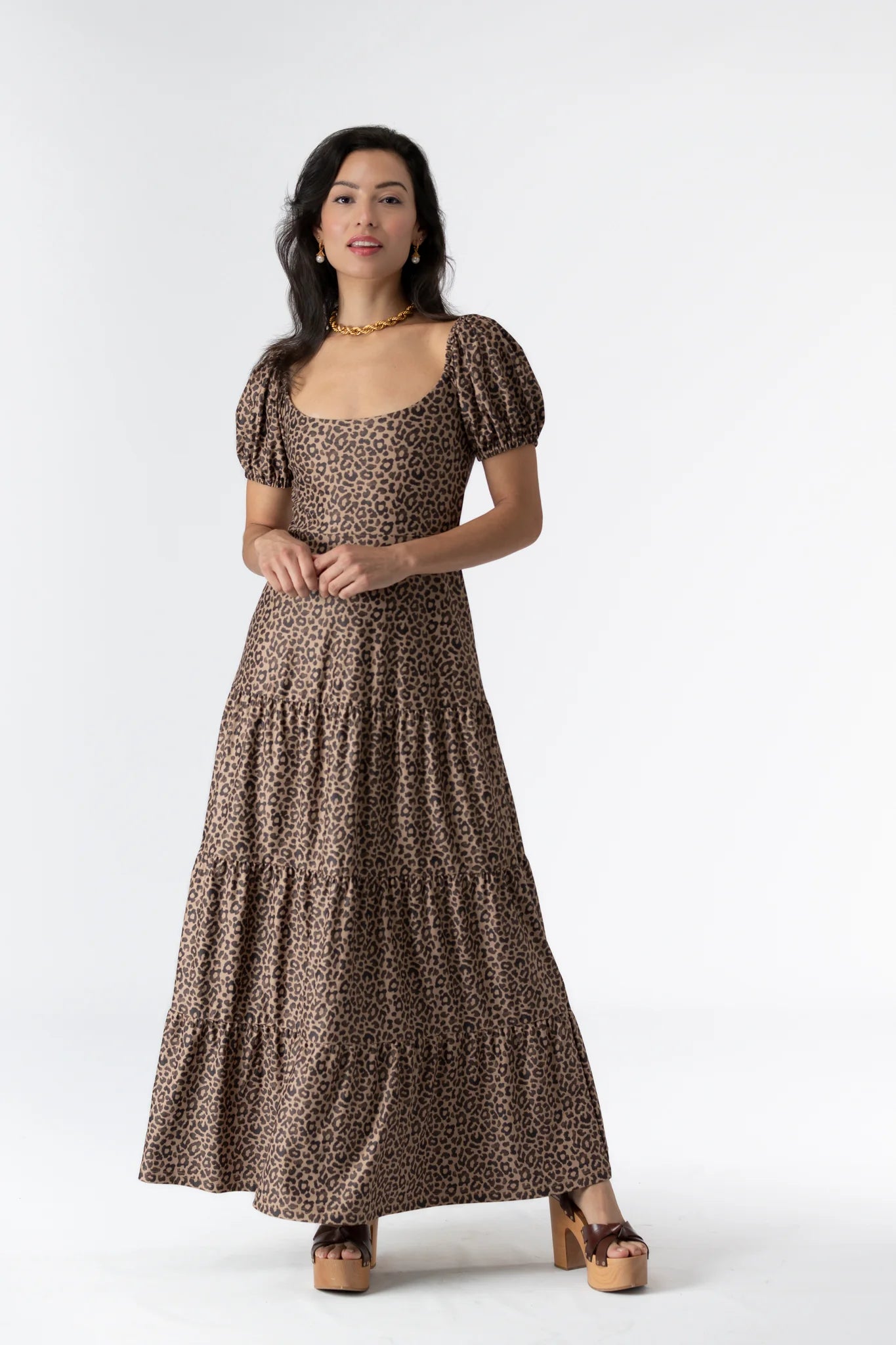 heidi dress coffee jungle