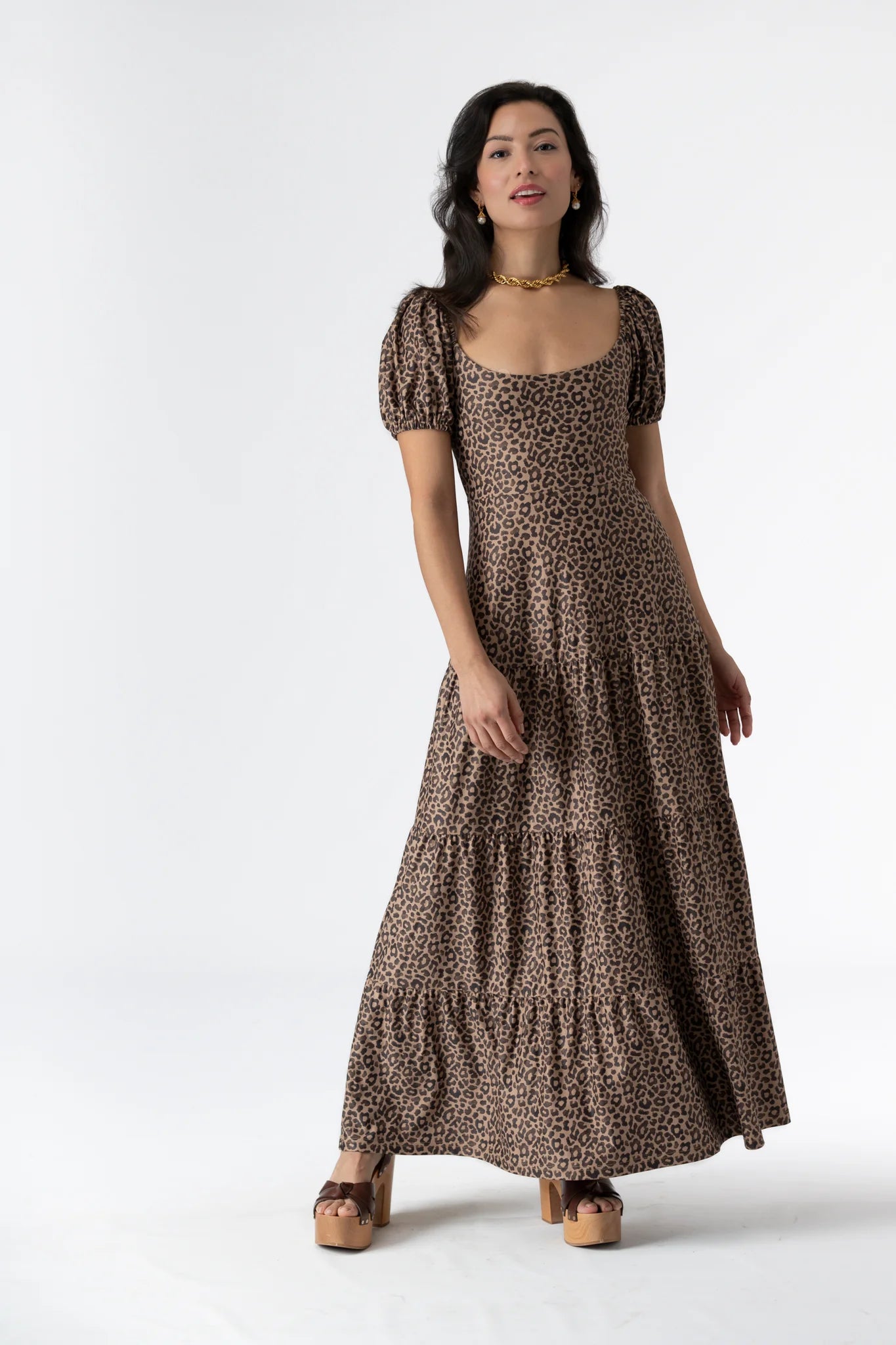 heidi dress coffee jungle
