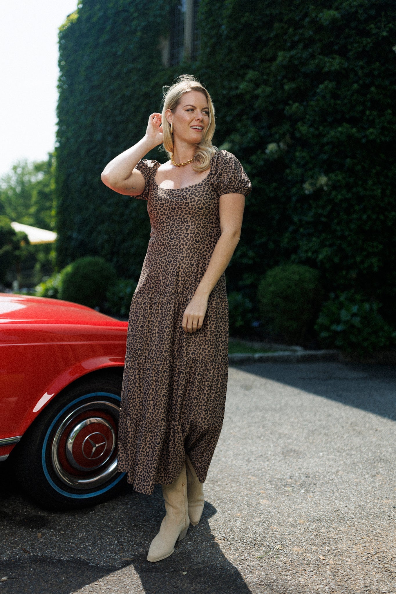 heidi dress coffee jungle