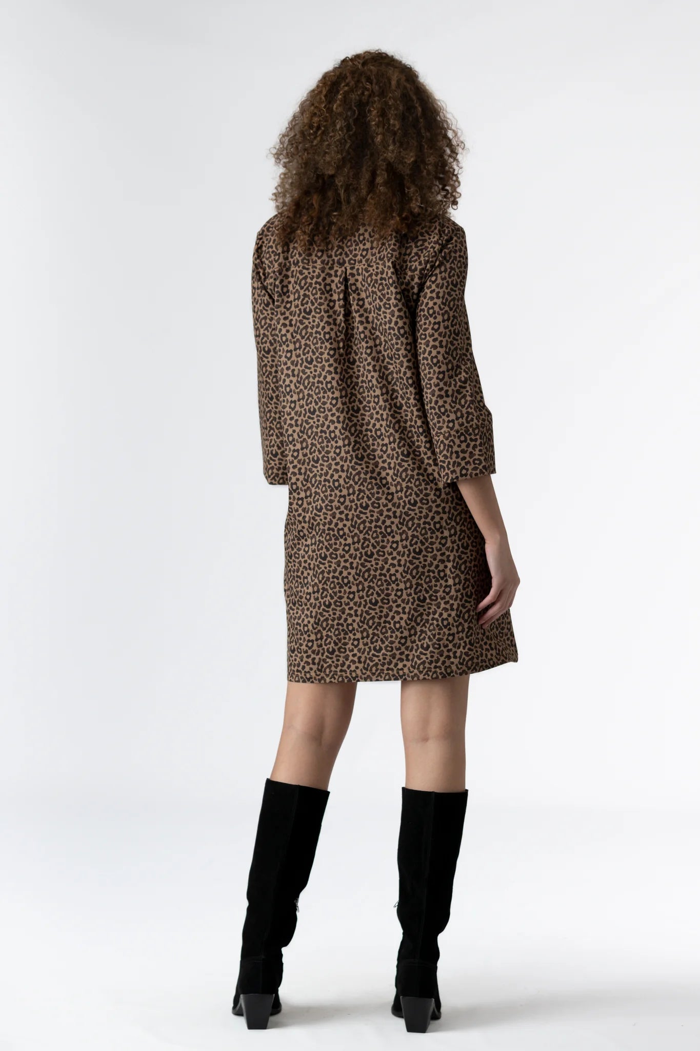 sophia dress coffee jungle