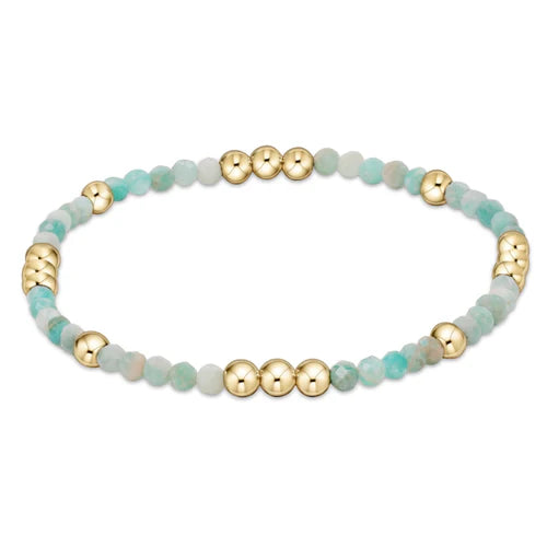 worthy pattern 3mm bead bracelet amazonite