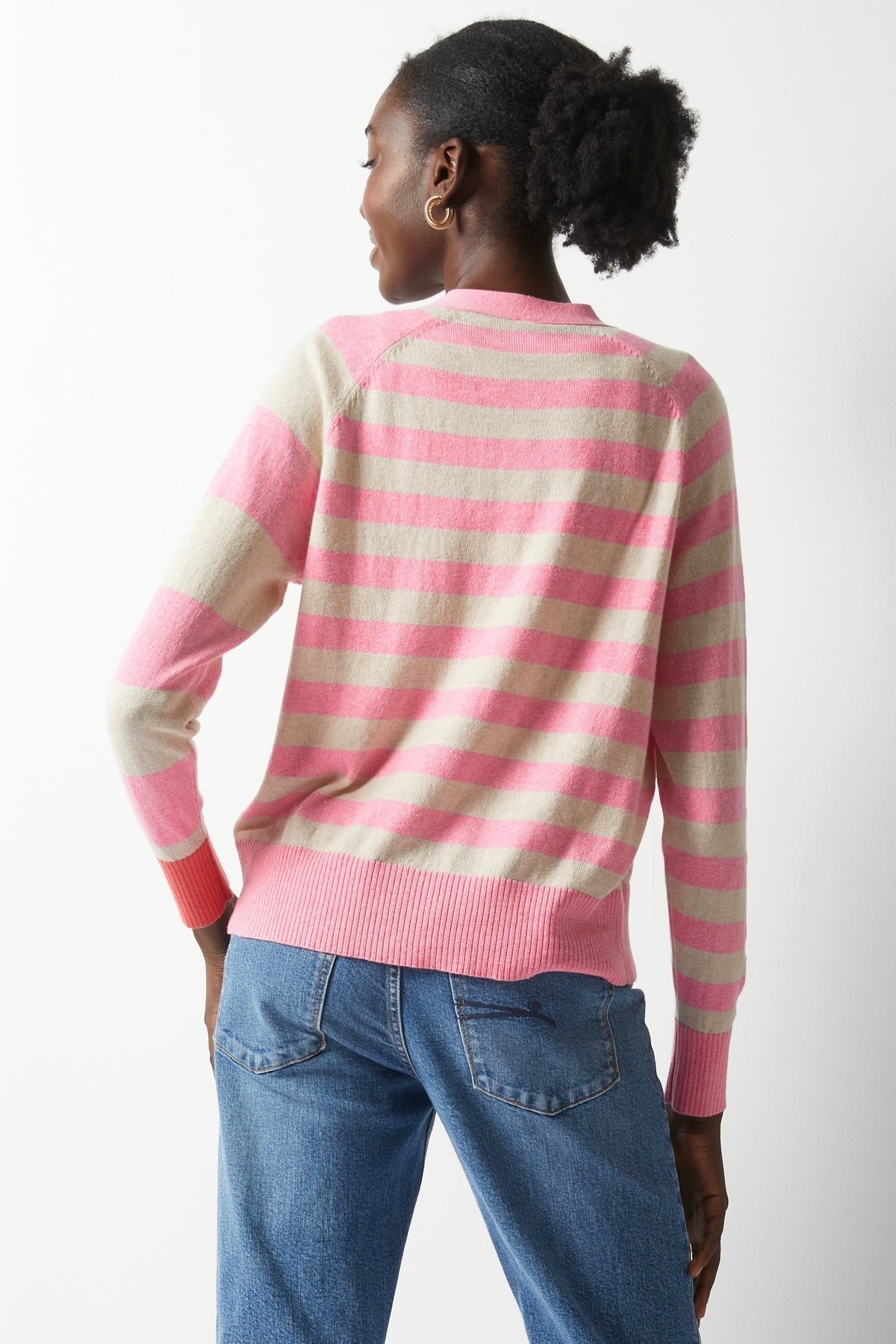 essential stripe cardi