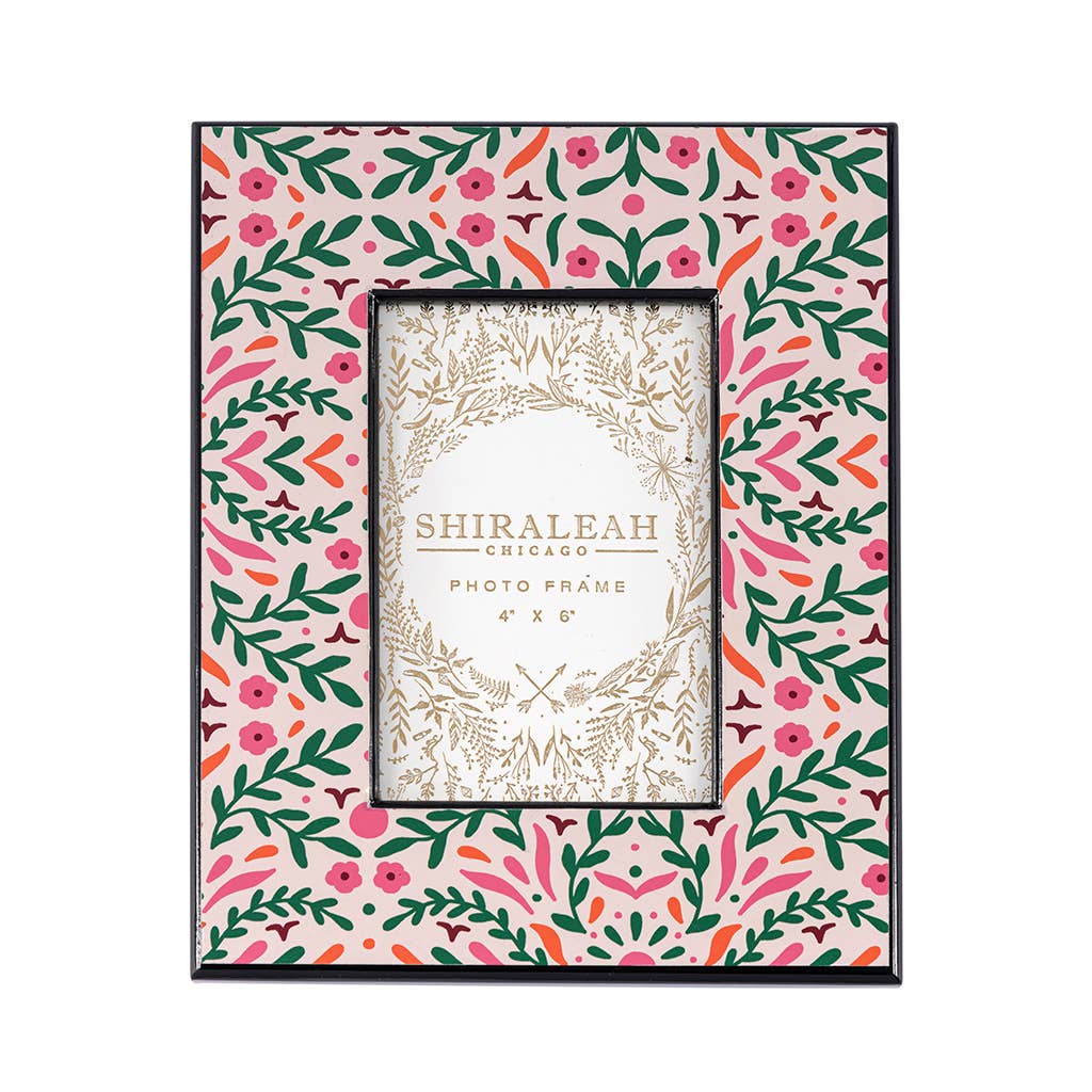 CELEBRATION FLORAL 4" X 6" PICTURE FRAME, MULTI