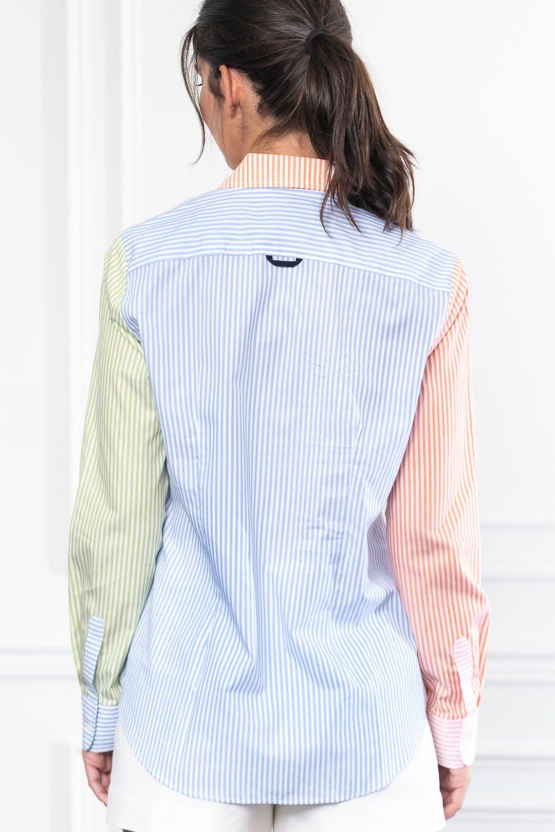 the boyfriend shirt multi stripe