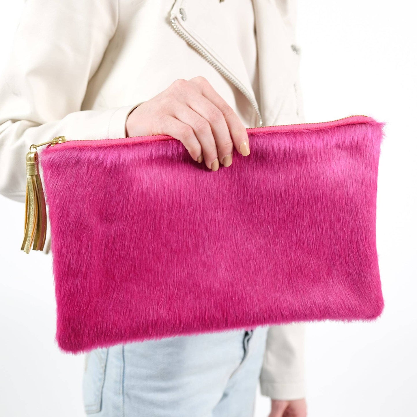 hot pink clutch