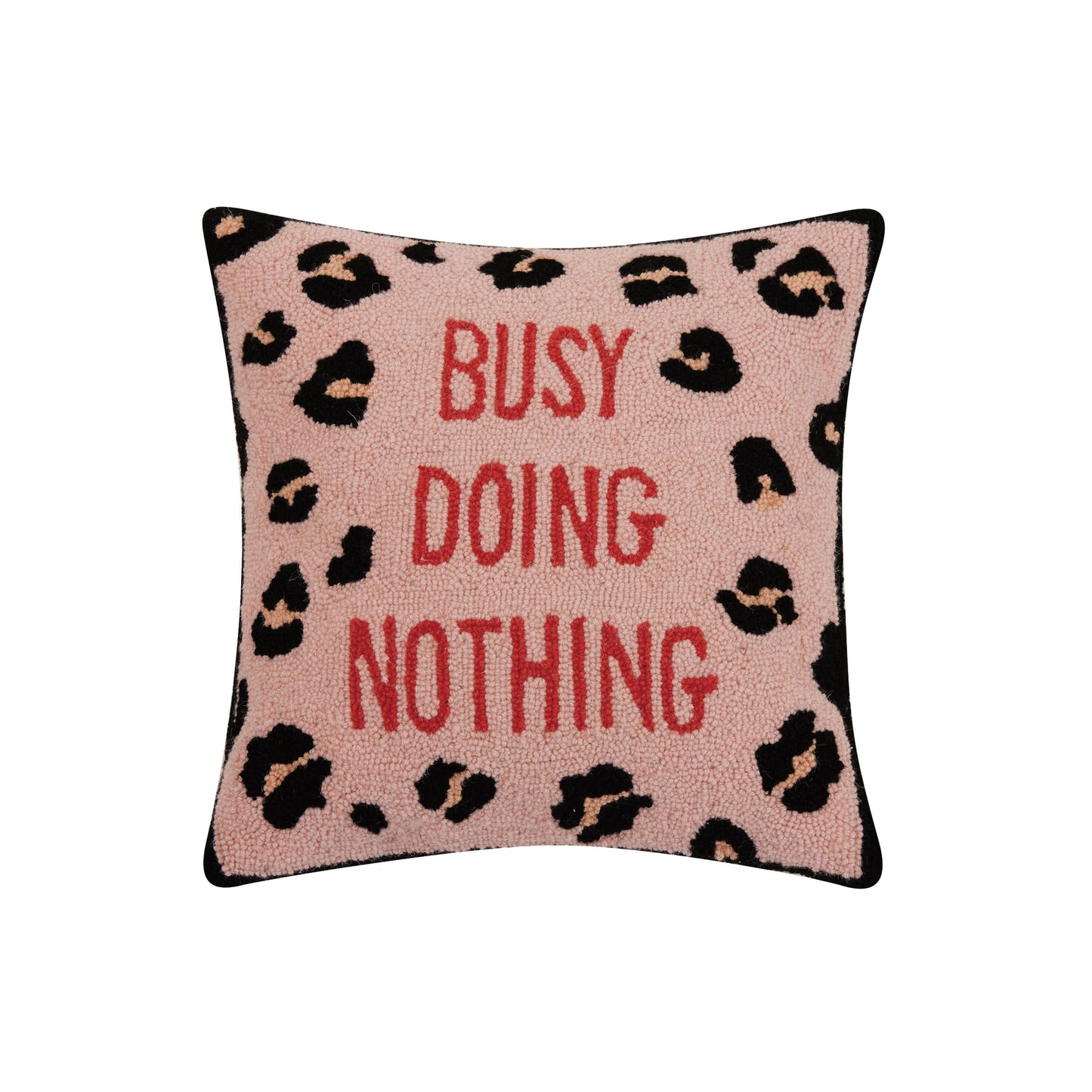 busy doing nothing hook pillow