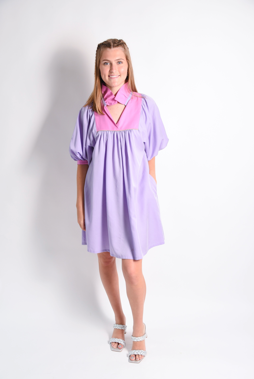 stella dress opera mauve