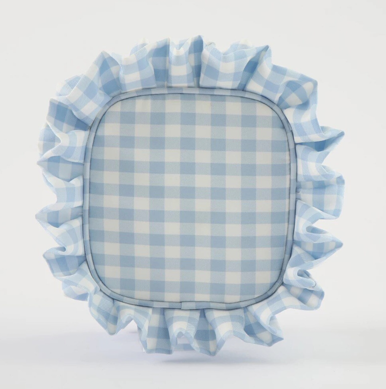 mini ruffle cosmetic bag