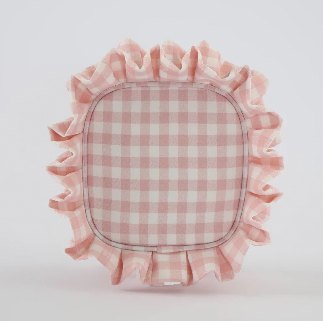 mini ruffle cosmetic bag