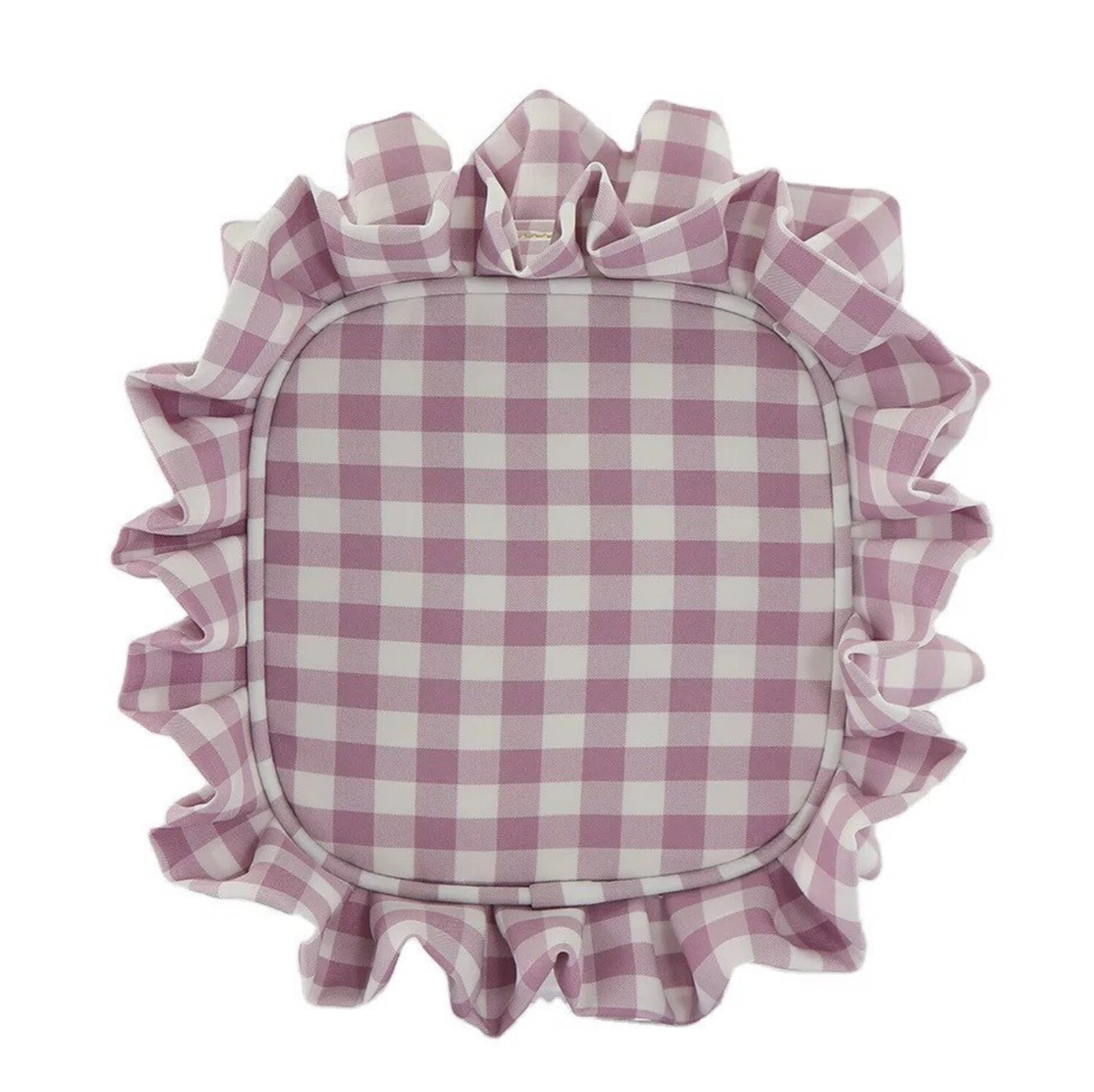 mini ruffle cosmetic bag