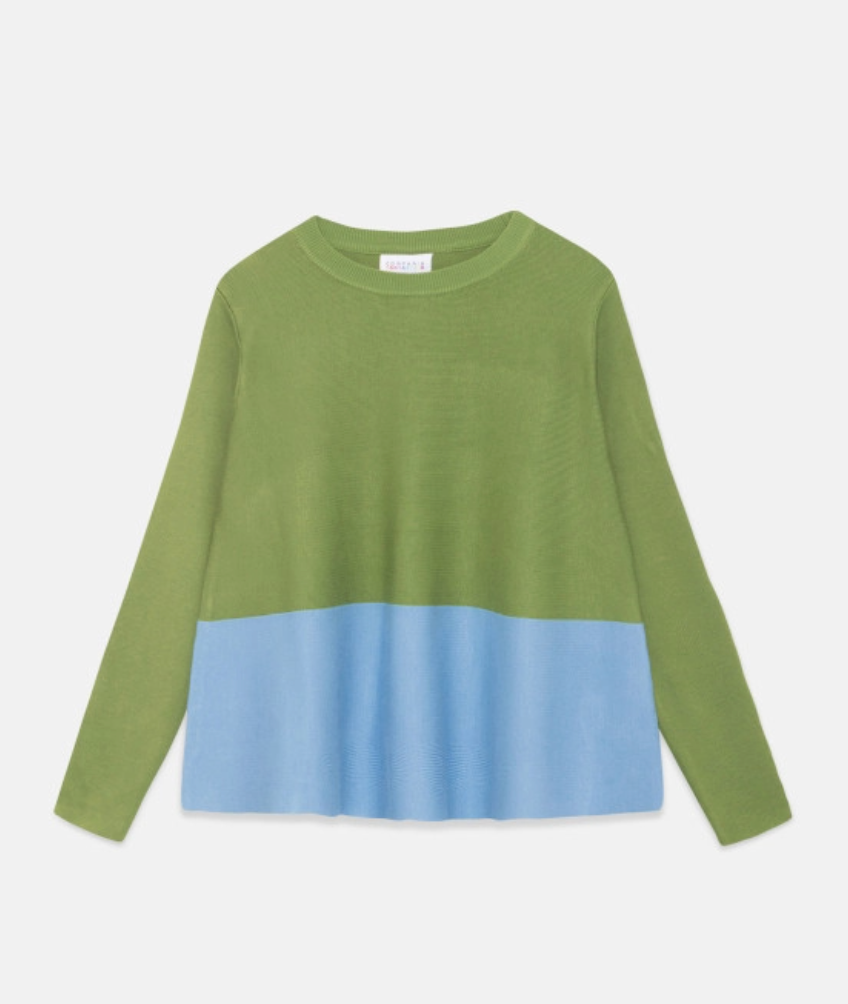 manu two-tone sweater
