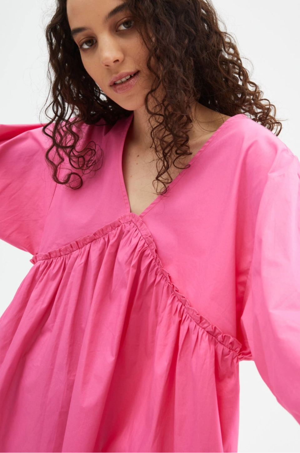 nicole puff sleeve dress