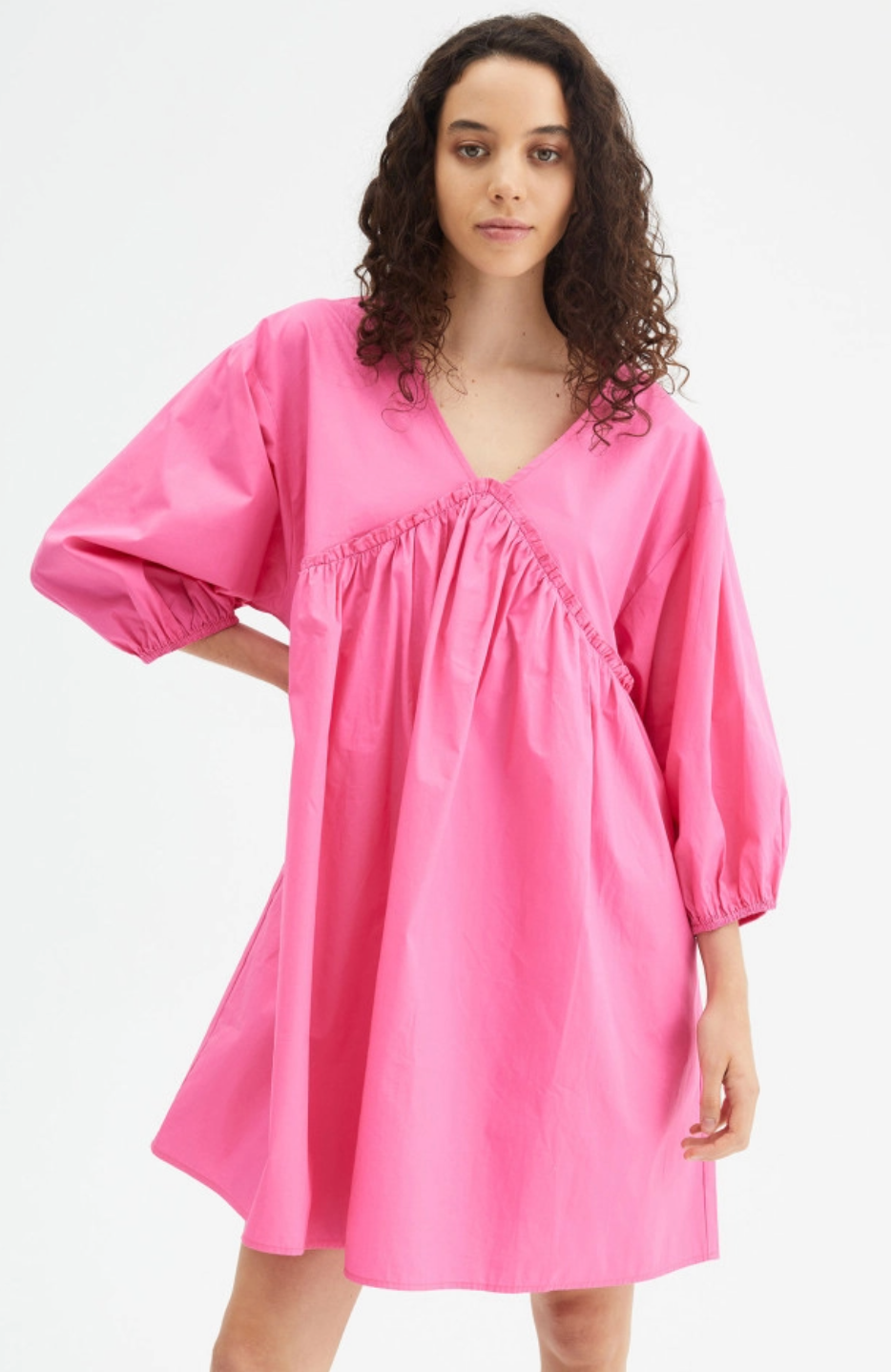 nicole puff sleeve dress