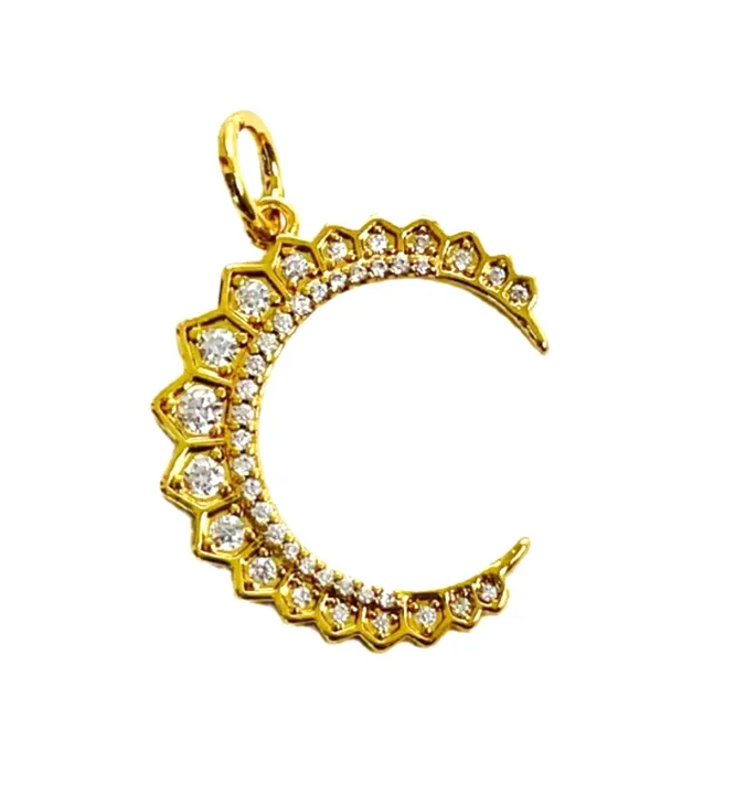 crescent moon charm goddess charm bar