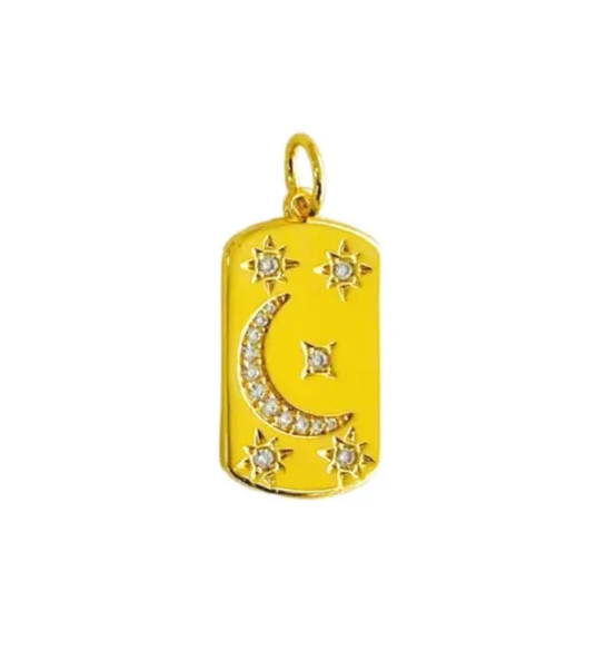 moon and star charm goddess charm bar