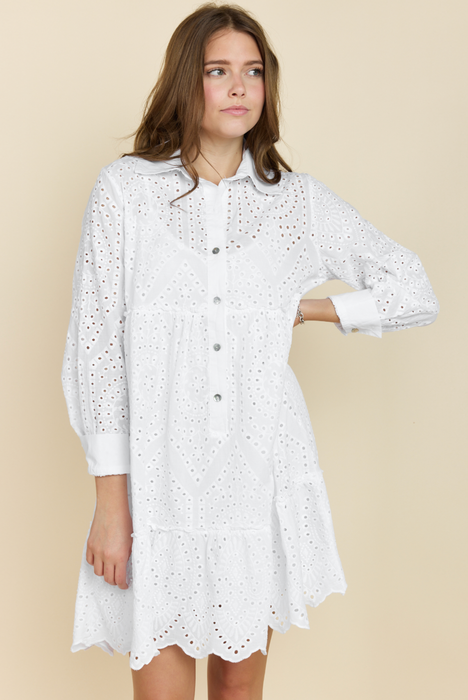 mariela dress white