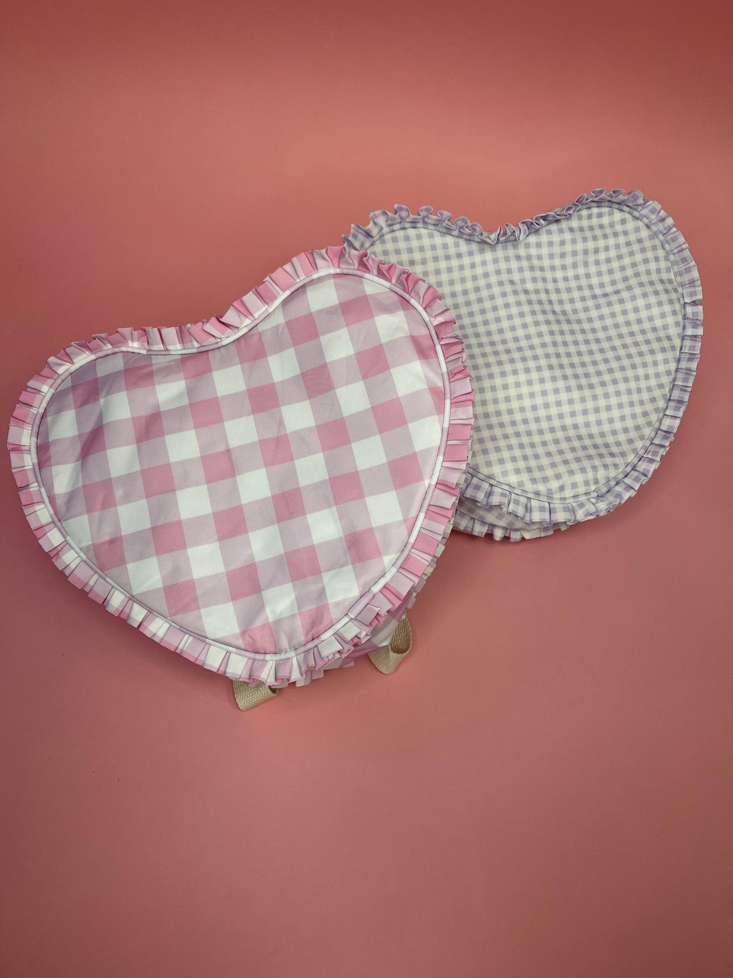 ruffle heart backpack
