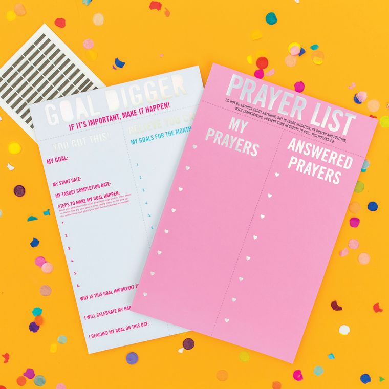 prayer list notepad