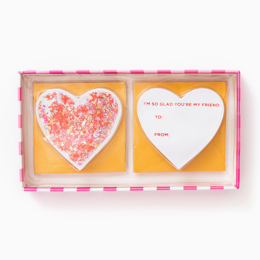 confetti heart cards