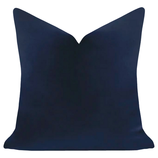 Cobalt Blue 22x22 Solid Velvet Pillow: 22" x 22" Throw Pillow