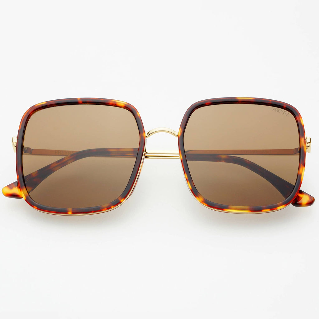 Cosmo Acetate Womens Square Sunglasses dark tortoise