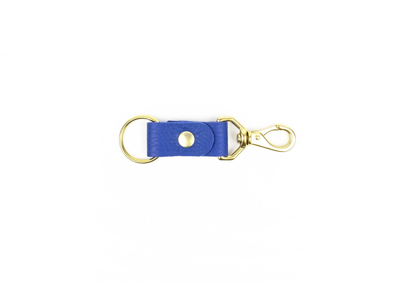 keychain lapis leather