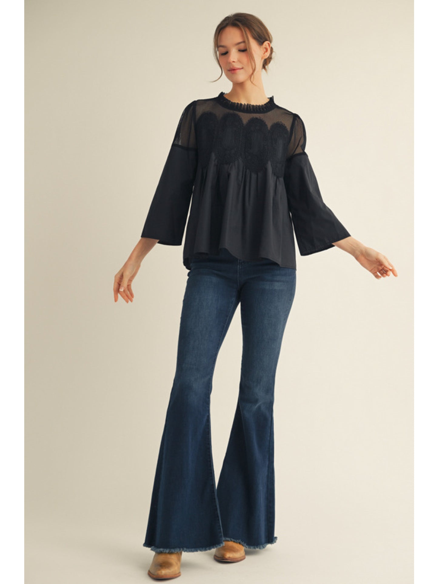 amelia lace blouse