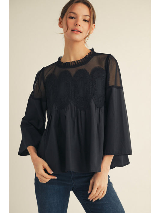 amelia lace blouse