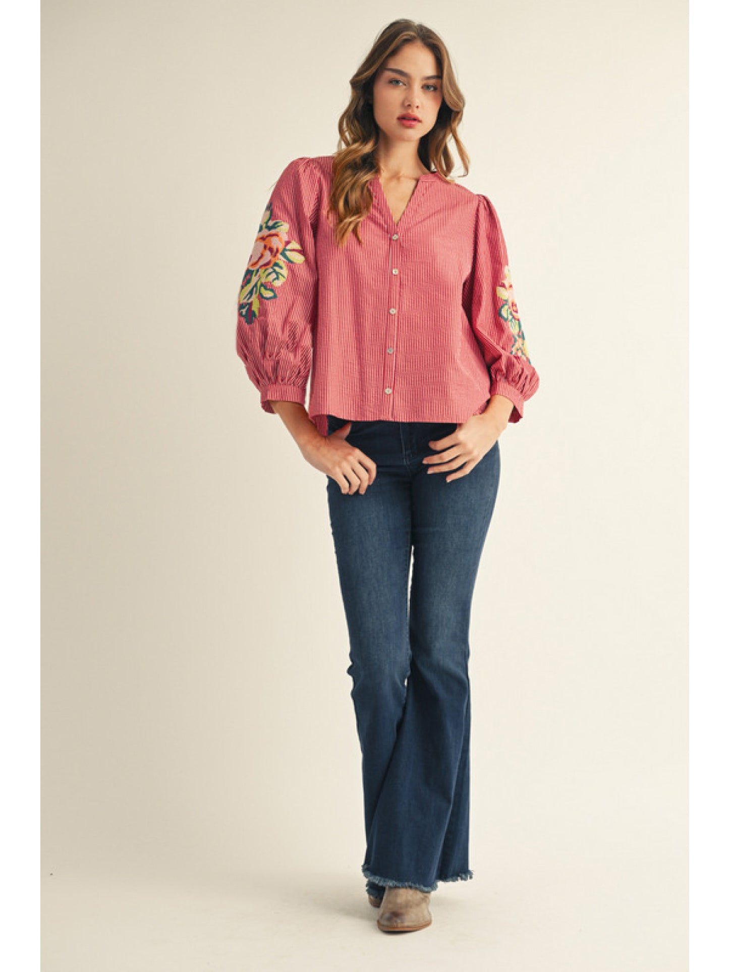 rosie embroidered top