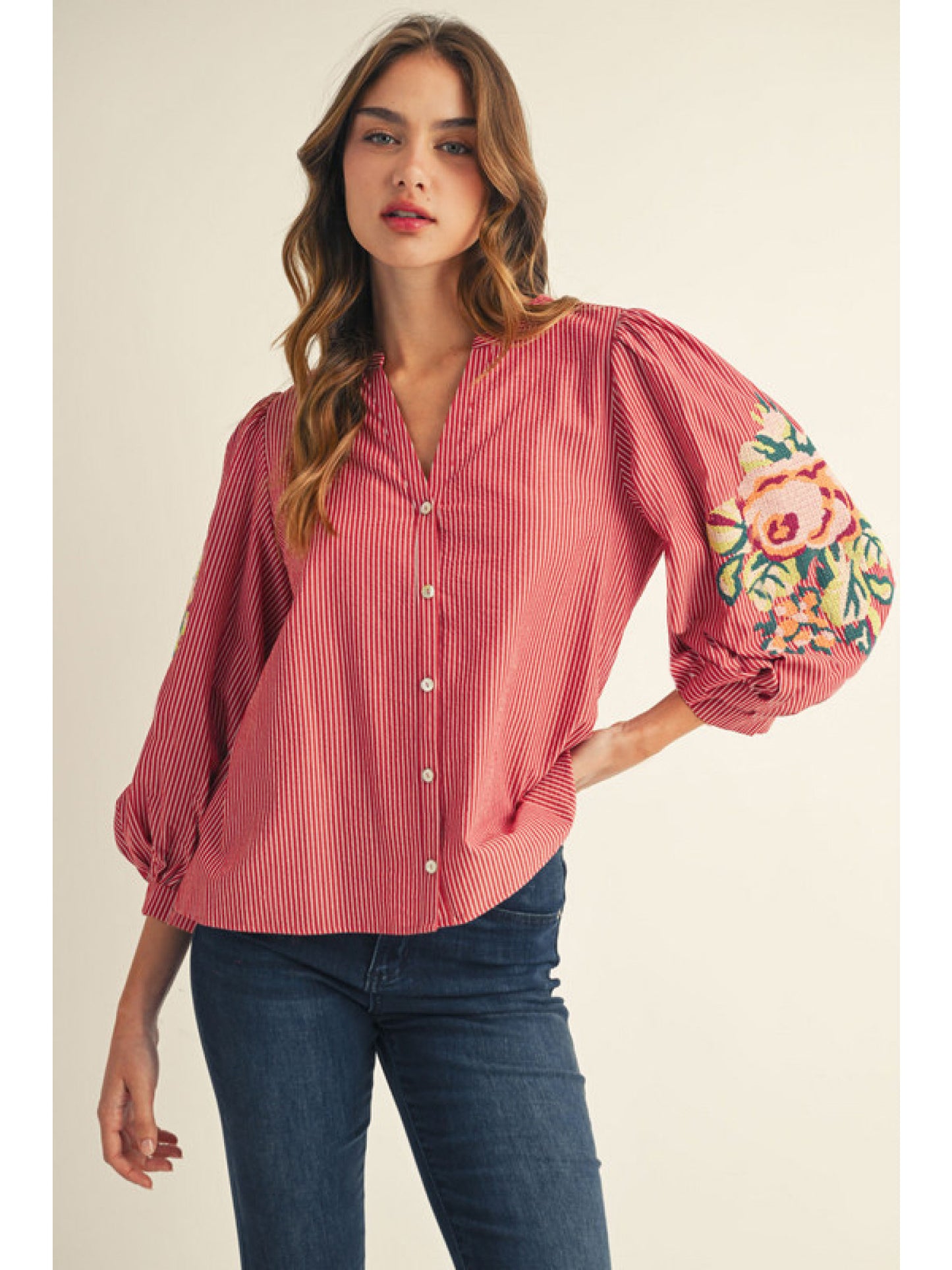 rosie embroidered top