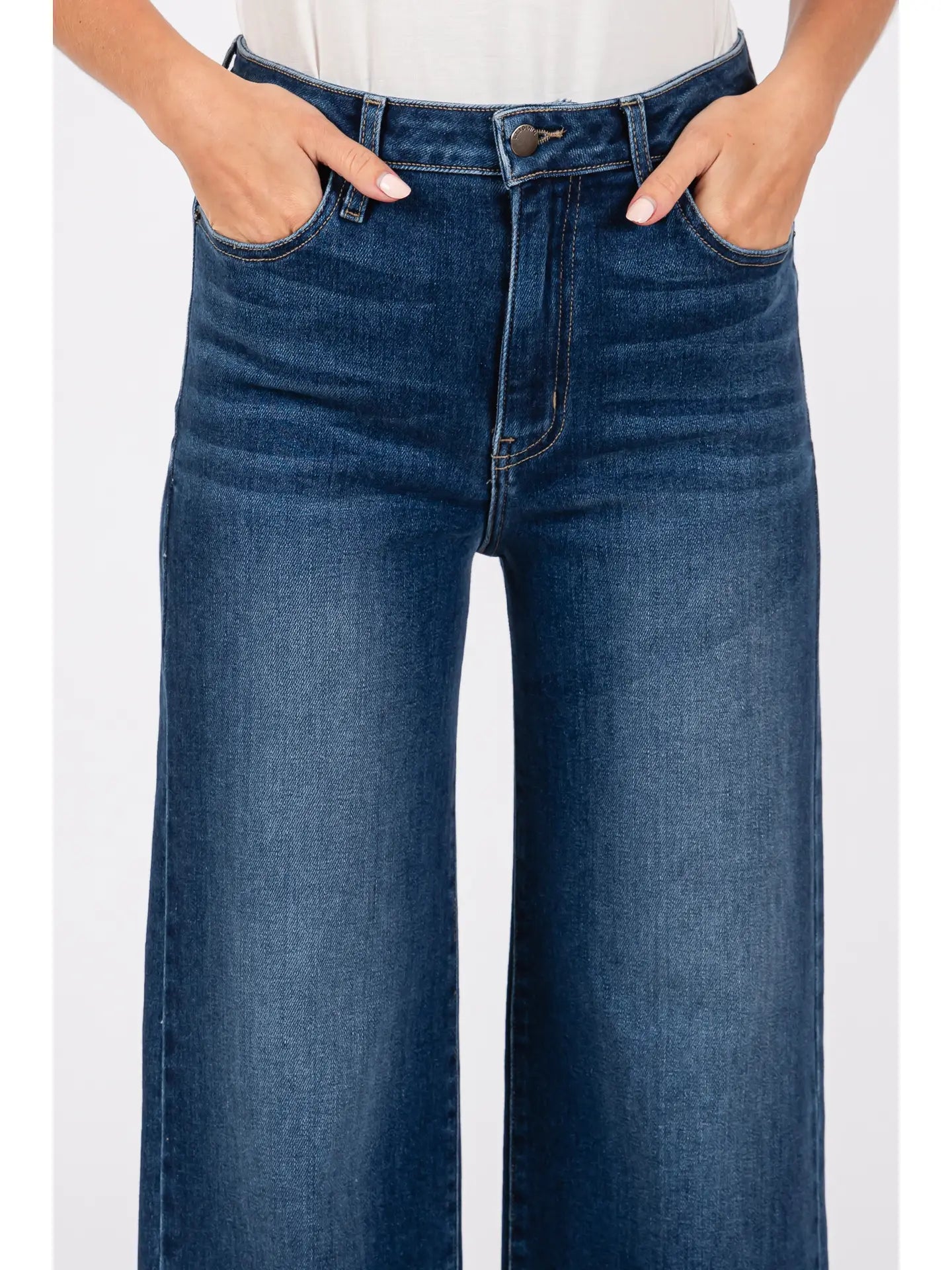 hannah high rise super wide leg jeans