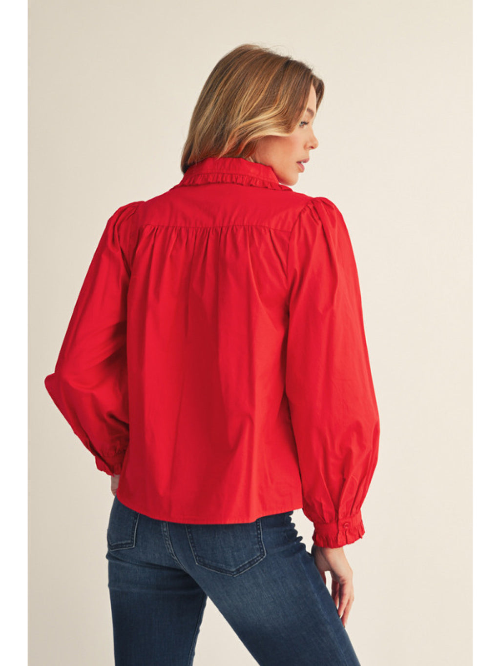 bobbi ruffle collar blouse